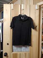 Xersion boys uniform black polyester shirt size L 14/16