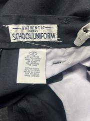 School Uniform Pants Size 16 Black Flat Front Straight Leg Youth