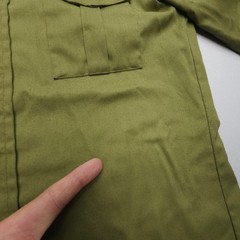 Vintage ~70s USA Boy Scouts Of America Boys Uniform Shirt Youth 14 Green BSA