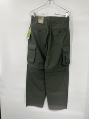 Boy Scouts of America Convertible Canvas Cargo Pants Shorts Youth SZ 10 green