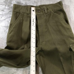 vtg Boy Scouts of America Pants Youth 26 Green Official Uniform Cargo Pockets