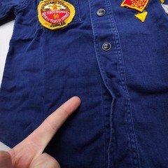 True Vintage Boy Scouts Of America Sanforized Uniform Shirt Boys 11 Rare Patches