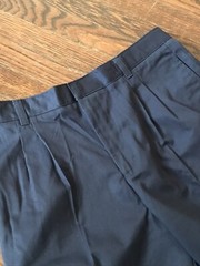 French Toast School Uniform Boys Navy Short Size 18 Husky Pleated Front