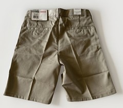 Izod Boys Size 8 Huskey School Uniform Shorts NWT Adjustable Waist Khaki 2piece
