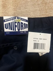 authentic galaxy school uniform navy boys pants size 14