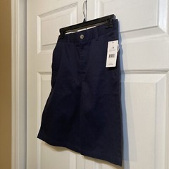 CLOSE OUT! NWT FRENCH TOAST School Uniform Boys Shorts Sz 12 Waist 26″ Blue