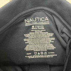 Nautica 2-Pack Navy Blue Short Sleeve Polo Shirts School Uniform Unisex M 8-10 Y