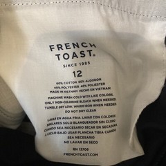 CLOSE OUT! NWT FRENCH TOAST School Uniform Boys Shorts Sz 12 Waist 26″ Blue
