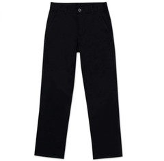 Nautica Boys Uniform Flat Front Pant Black Sz 14 Husky