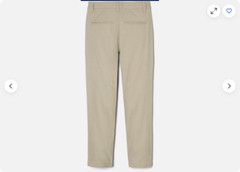 French Toast BOYS 1PK Schoolwear Uniform Chinos Adjustable Waist(Khaki 10)NWOT