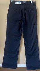 Nautica School Uniform Pants Boys 16 Regular Blue Stretch Waist Double Knee NWT