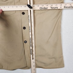 Vintage Boy Scouts of America Shirt Youth Large Tan Long Sleeve Uniform USA 90s