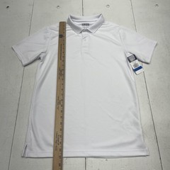 IZOD Polo Shirt Boys XL 18/20 White Approved Schoolwear Performance Uniform