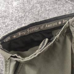 Boy Scouts of America Green Canvas Cargo Convertible Uniform Shorts Youth 20