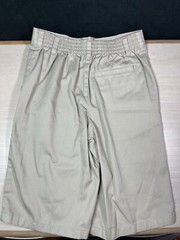 French Toast Boys Pull On Uniform Khaki Shorts Size 10 Adjustable Waist
