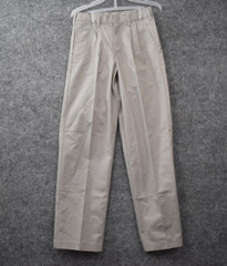 Dickies School Wear Boy 16 RG Pleated Front Gray Pant 27×31 Straight Leg Uniform