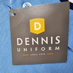 Dennis Uniform Polo Shirt Blue Size Youth Small YS Stratford School Logo, New