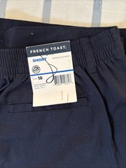 French Toast Boy’s Performance Shorts Elastic Waist Inseam 13 in Navy New