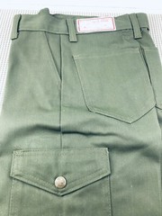 NWT BSA Boy Scouts Youth 8 Slim/21.5W Uniform Pants Olive Green Unhemmed Leg