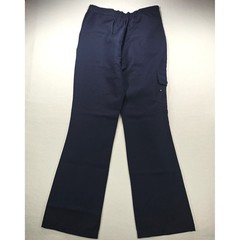 School Award Uniform Navy Blue Cargo Pants Wide Leg Silver Buckle Size 20