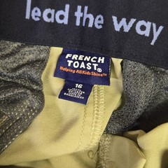 4 Pair Of Boys French Toast Khaki Uniform Shorts Size 16