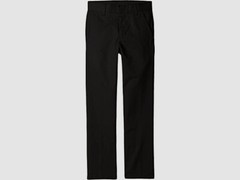 $79 Nautica Young Boy’s Size 7 Slim Black Flat Front School Uniform Chino Pants