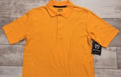 @ School by French Toast Short Sleeve Polo Shirt size XL 16/18 Gold/Yellow NEW B