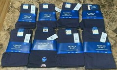 2 Pack French Toast Straight Fit Navy Pants Size 5-16 Waist 22 to 29 School wear