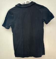 Old Navy Uniform Shirt Black Short Sleeve Sz L 10/12