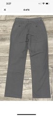Bienzoe US Size 14 Boys Gray Chino Pants adjustable waist Brand New with Tags