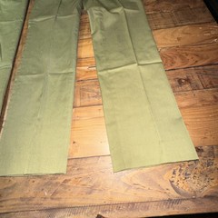 Lot of 2 Vintage Boy Scouts of America Uniform Pants Trousers Talon Zip Green