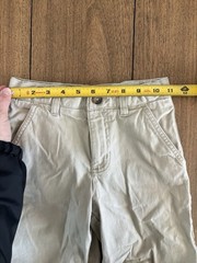 Old Navy French Toast Boys Uniform Bermuda Shorts Size 7 Beige 2 Piece Set