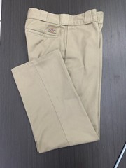 Dickies Boys Pants School Uniform Khaki Plain Front Size 29
