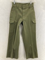 VTG Boy Scouts Pants YOUTH 6 Green Uniform Cargo Pants