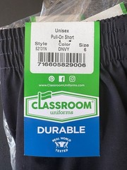 Classroom Uniform Shorts- Size 6 Youth