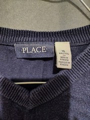 Khaki Athletic Works crewneck sweatshirt/uniform Navy Blue children’s place vest