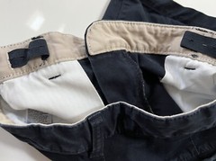Gap Kids Uniform Flat Front Shorts ~ Sz 12 ~ Navy ~ EUC missing button