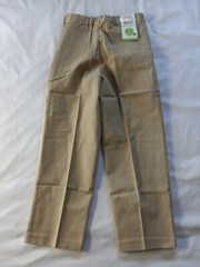 Real School Boys Husky Flat Front Pants School Uniform Approved Size 10H NWT