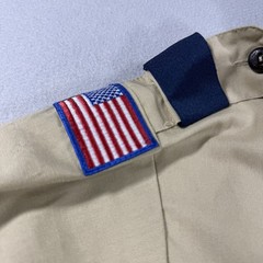 Boy Scouts Of America Youth Large BSA Uniform Shirt USA Made Cub Scout Patches