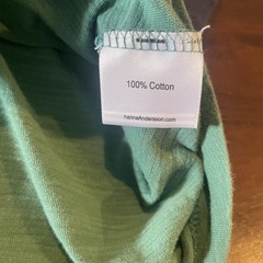 NWOT Hanna Anderson 160cm/14-16Y Raglan Green/Navy Long Sleeve Shirt 100% Cotton