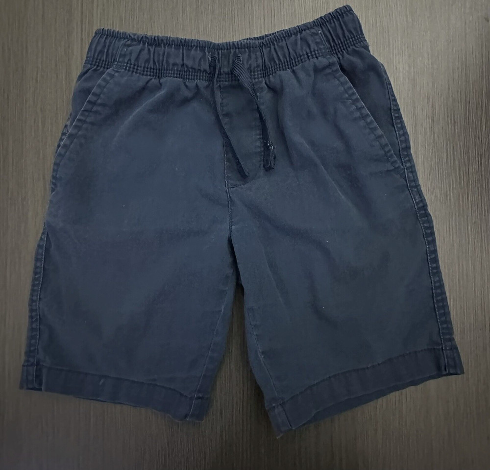 Wonder Nation Shorts Uniform Navy Blue Boys Elastic waist Size M(8)