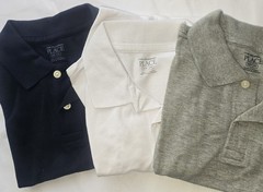 The Children’s Place Boys Uniform Polo Shirts 3-Pack M (7/8) Solid Piqué