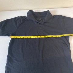 Boys School Uniform Short Sleeve Black Polo Shirt Sz 12 (F7)