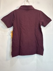 GYMBOREE Play Proof Boys Burgundy Stain-Resistant Polo Uniform Shirt