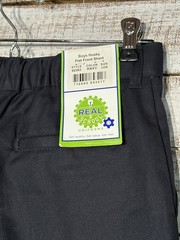 ✏️ REAL SCHOOL Boys Size 12H Flat Front Shorts School Uniform Navy Blue Durable