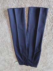 boys girls school uniform pants navy blue with pockets, easy care wrinkle free