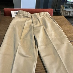 NWT Authentic Galaxy Boy’s Double Knee School Uniform Pants Khaki Tan Size 12