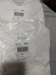 The Children’s Place Kids School Uniform Polo Shirt Lot 4 Medium 7/8 Navy White