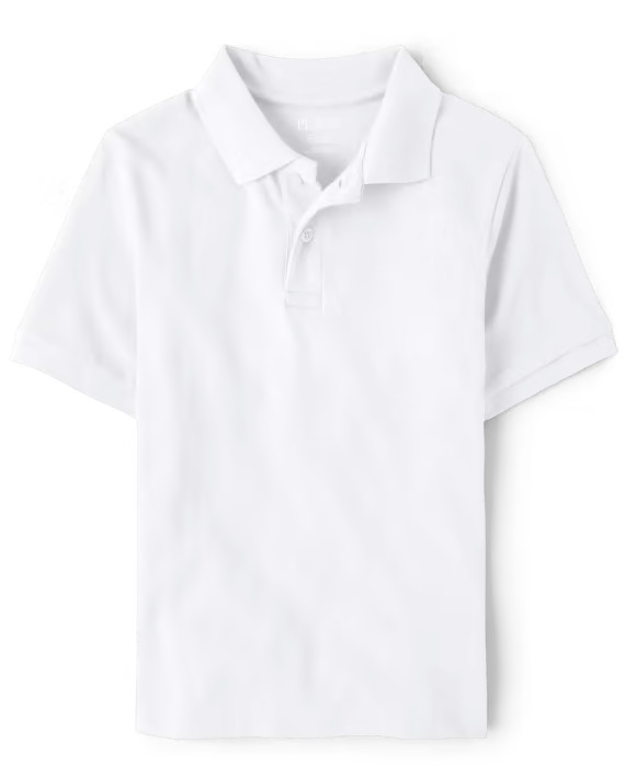 Children’s Place Boys Short-Sleeve Polo School Uniform Shirt White Size XXL/16