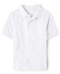 Children’s Place Boys Short-Sleeve Polo School Uniform Shirt White Size XXL/16